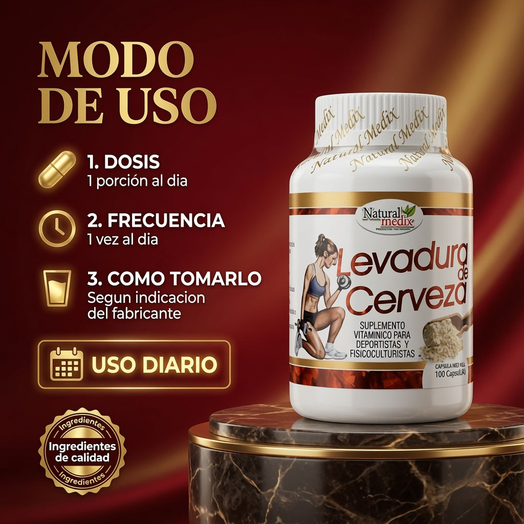 LEVADURA DE CERVEZA CAPS X100 NATURAL MEDIX ia_4