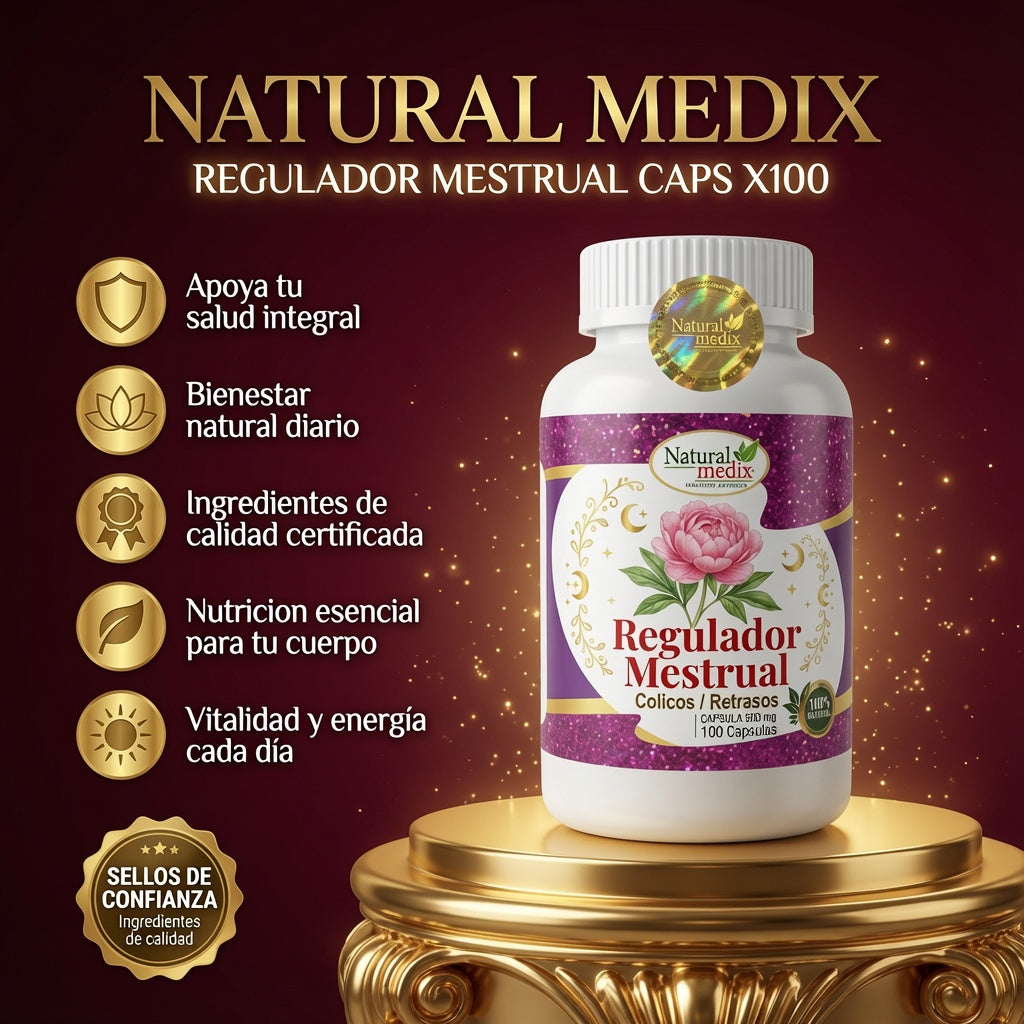 REGULADOR MESTRUAL CAPS X100 NATURAL MEDIX ia_2