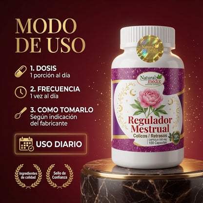 REGULADOR MESTRUAL CAPS X100 NATURAL MEDIX ia_4