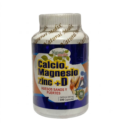 CALCIO-MAGNESIO-ZINC-D CAPS X100 NATURAL MEDIX principal
