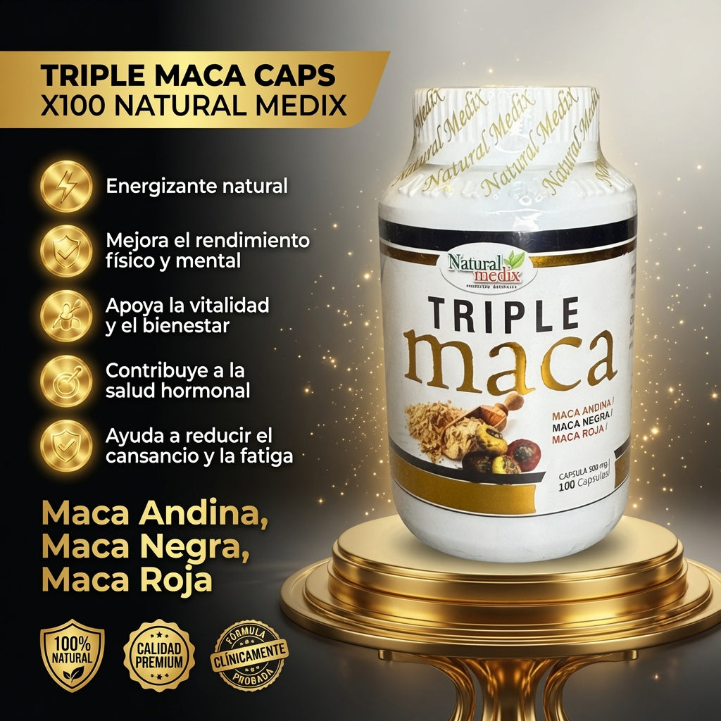 TRIPLE MACA CAPS X100 NATURAL MEDIX ia_2