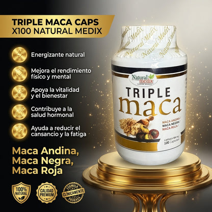 TRIPLE MACA CAPS X100 NATURAL MEDIX ia_2