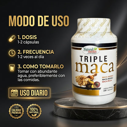 TRIPLE MACA CAPS X100 NATURAL MEDIX ia_4
