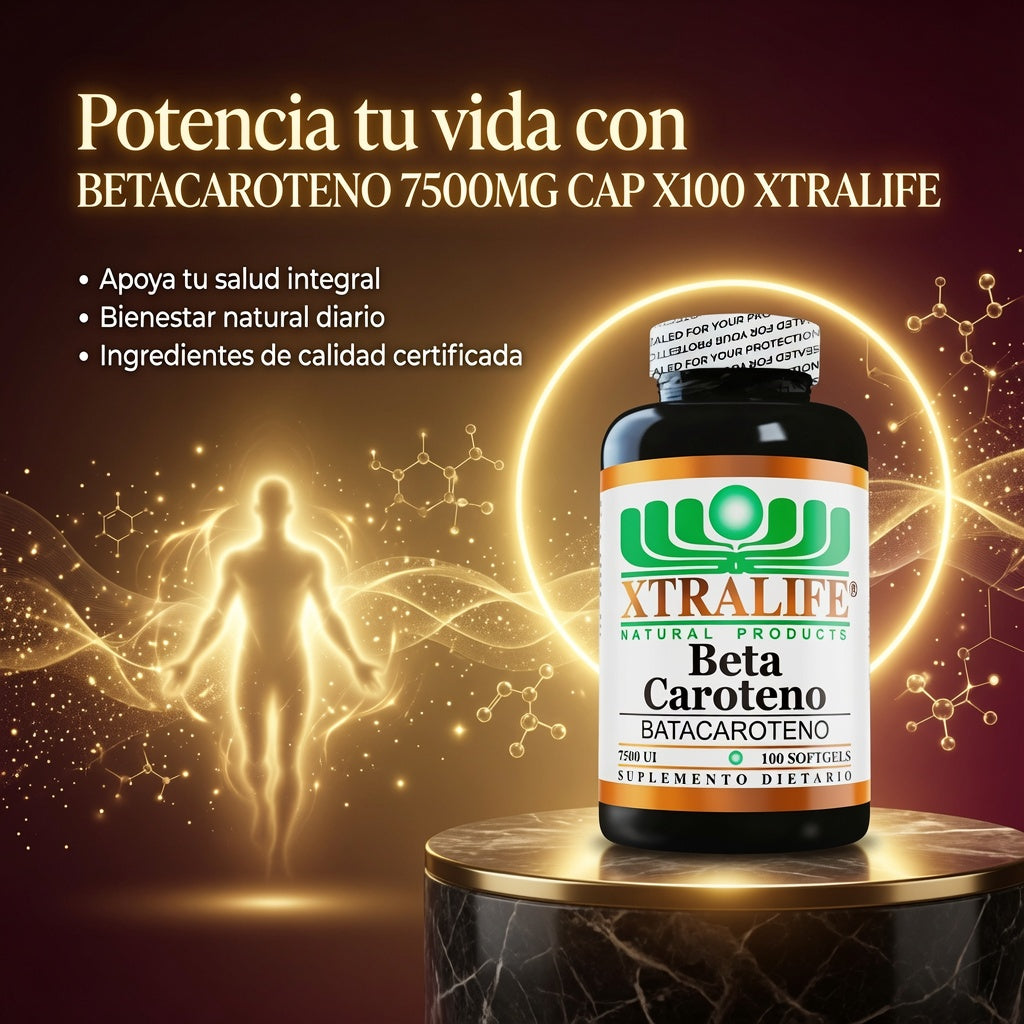 BETACAROTENO 7500MG CAP X100 XTRALIFE ia_3