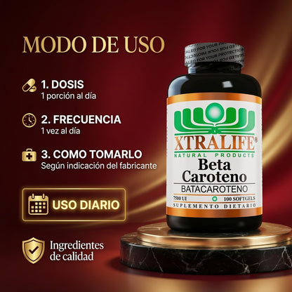 BETACAROTENO 7500MG CAP X100 XTRALIFE ia_4