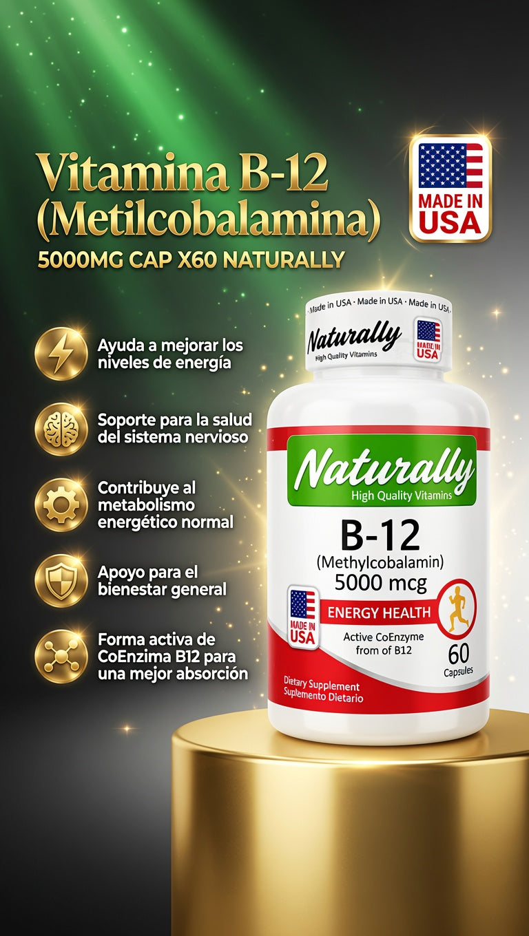 B-12 METHYLCOBALAMINA 5000MG CAP X60 NATURALLY ia_2