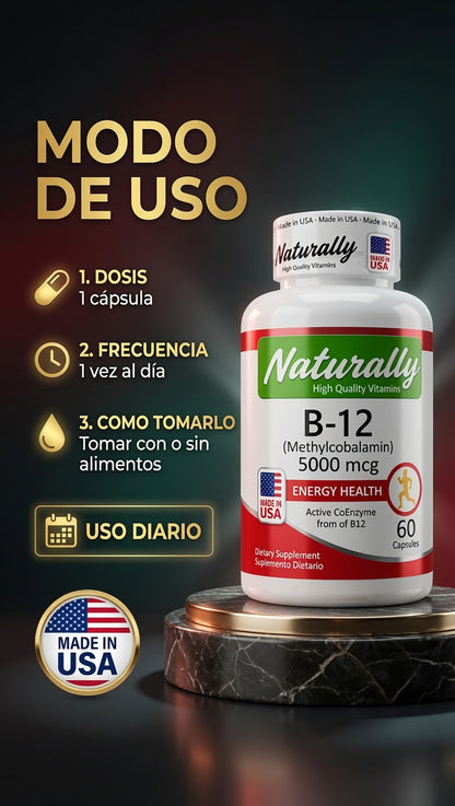 B-12 METHYLCOBALAMINA 5000MG CAP X60 NATURALLY ia_4
