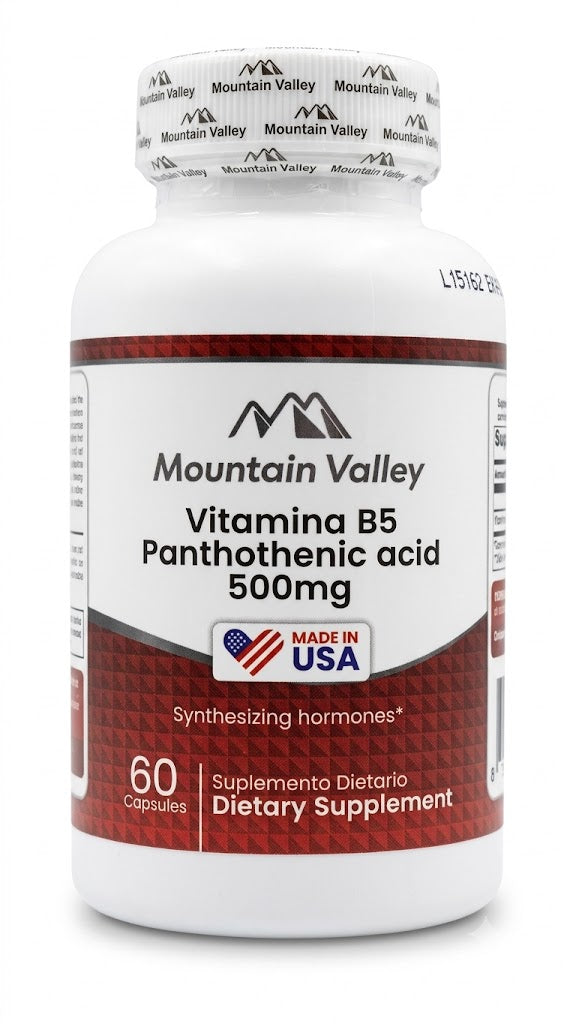 B5 PANTOTHNIC ACID 500MG CAP X60 MONTAIN VALLEY principal