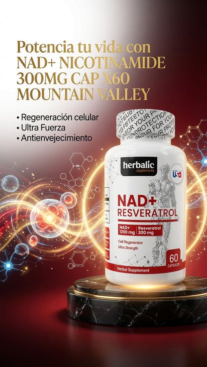 NAD+ NICOTINAMIDE 300MG CAP X60 MONTAIN VALLEY ia_3
