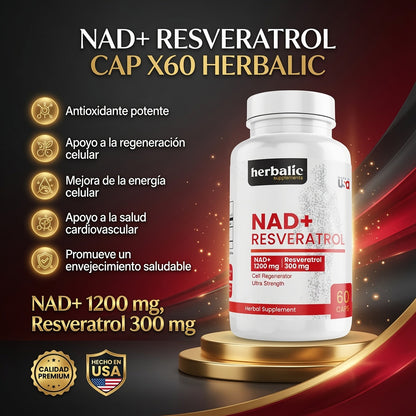 NAD+ RESVERATROL CAP X60 HERBALIC ia_2
