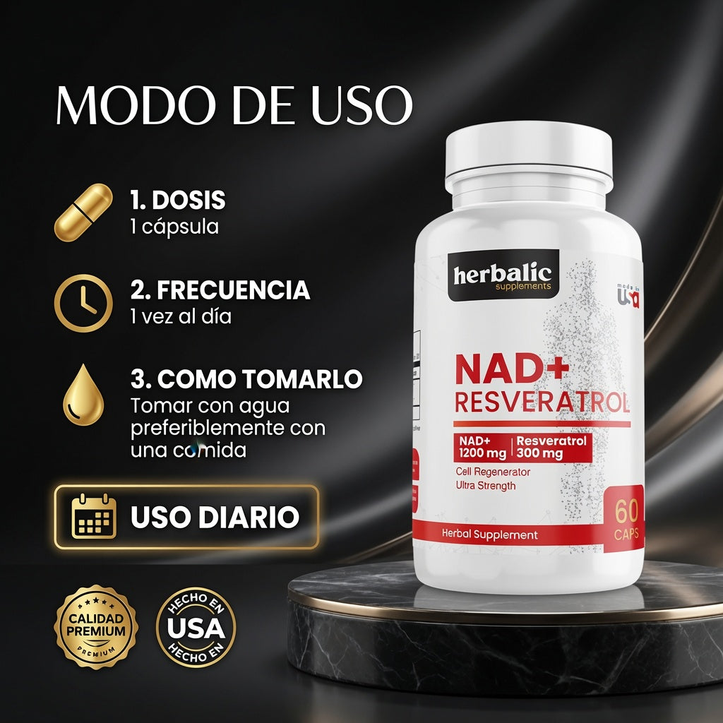 NAD+ RESVERATROL CAP X60 HERBALIC ia_4