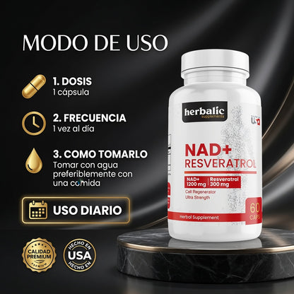 NAD+ RESVERATROL CAP X60 HERBALIC ia_4