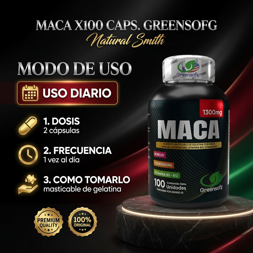 MACA X100 CAPS. GREENSOFG ia_4
