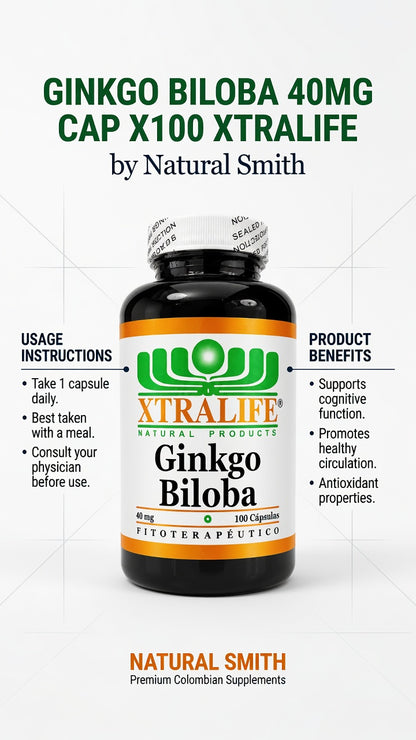 GINKGO BILOBA 40MG CAP X100 XTRALIFE ia_4