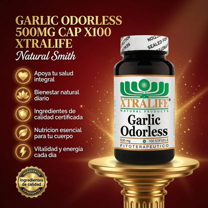 GARLIC ODORLESS 500MG CAP X100 XTRALIFE ia_2