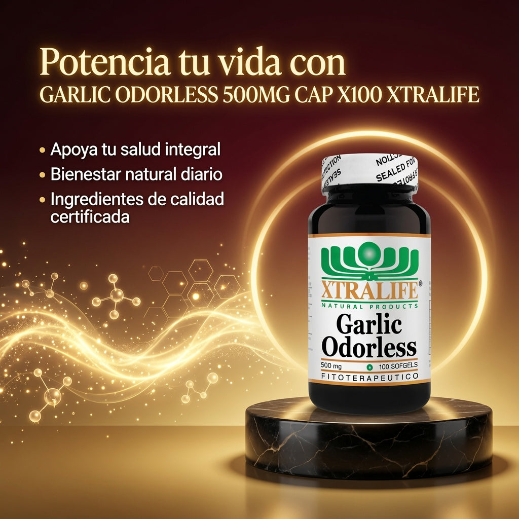 GARLIC ODORLESS 500MG CAP X100 XTRALIFE ia_3