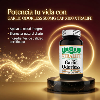 GARLIC ODORLESS 500MG CAP X100 XTRALIFE ia_3