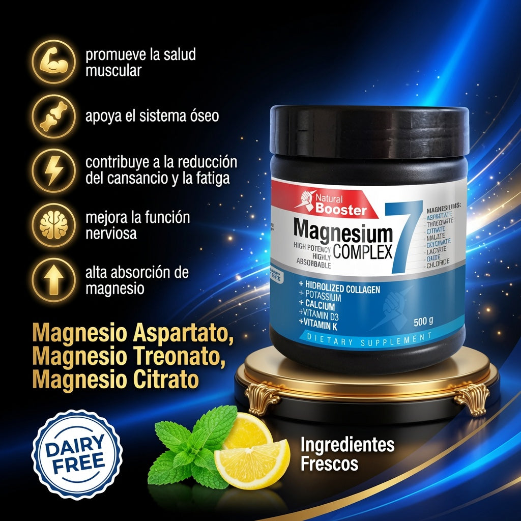 MAGNESIUM COMPLEX 7 TARRO X500GR. NATURAL BOOSTER ia_2
