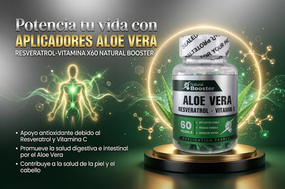 APLICADORES ALOE VERA RESVERATROL-VITAMINA X60 NATURAL BOOSTER ia_3