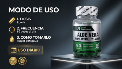 APLICADORES ALOE VERA RESVERATROL-VITAMINA X60 NATURAL BOOSTER ia_4