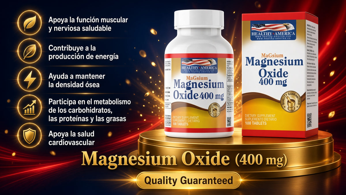 MAGNESIUM OXIDE X400 MG X100 TAB HEALTHY AMERICA3 ia_2