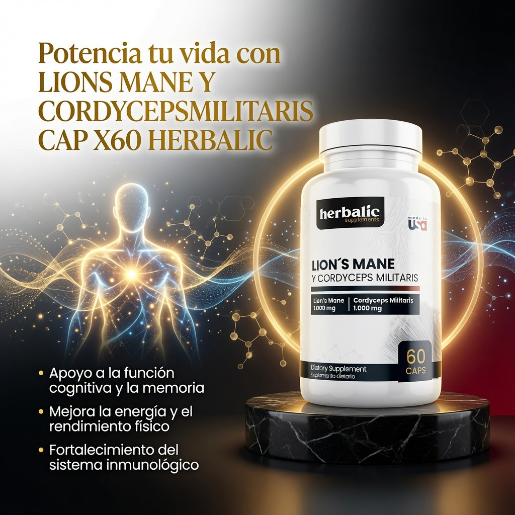 LIONS MANE Y CORDYCEPSMILITARIS CAP X60 HERBALIC ia_3