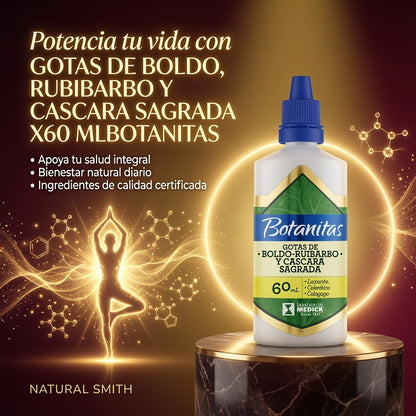 GOTAS DE BOLDO, RUBIBARBO Y CASCARA SAGRADA X60 MLBOTANITAS ia_3