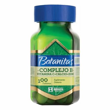 COMPLEJO B + VITAMINA C + CALCIO + ZINC BOTANITAS principal