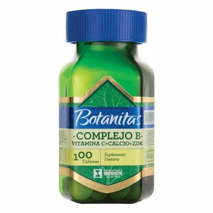 COMPLEJO B + VITAMINA C + CALCIO + ZINC BOTANITAS principal