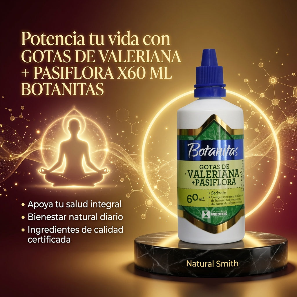 GOTAS DE VALERIANA + PASIFLORA X60 ML BOTANITAS ia_3
