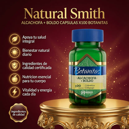 ALCACHOFA + BOLDO CAPSULAS X100 BOTANITAS ia_2