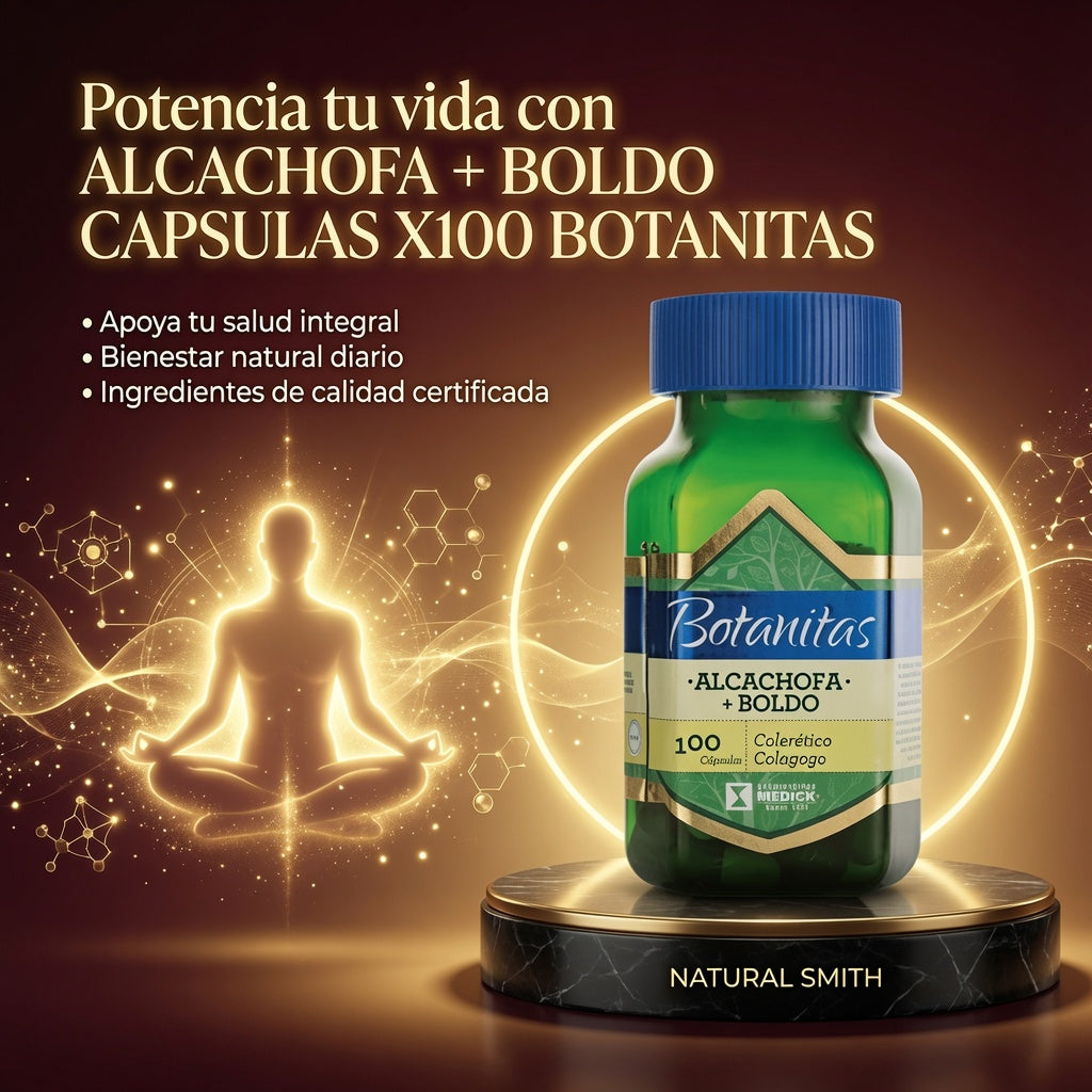 ALCACHOFA + BOLDO CAPSULAS X100 BOTANITAS ia_3