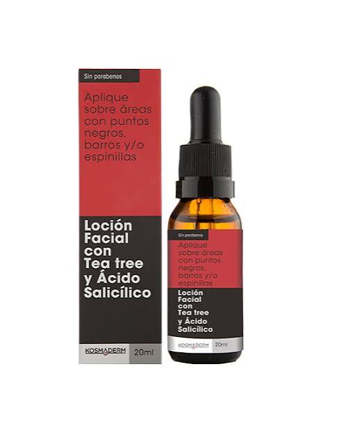 LOCION FACIAL CON TEA TREE Y ACIDO SALICILICO X20ML KOSMADERM principal