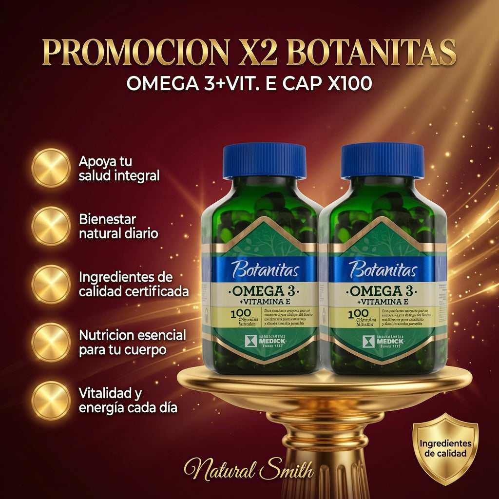 OMEGA 3+VIT. E CAP X100 PROMOCION X2 BOTANITAS ia_2