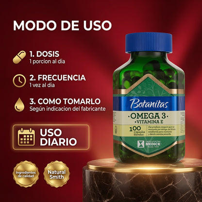 OMEGA 3+VIT. E CAP X100 PROMOCION X2 BOTANITAS ia_4