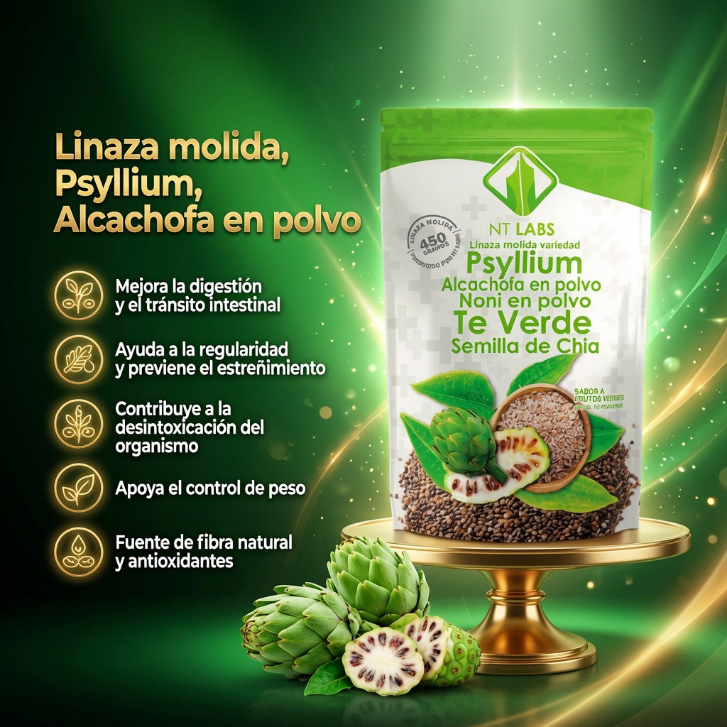 LINAZA PSYLLIUM TE VERDE 450 GR. NT LABS ia_2
