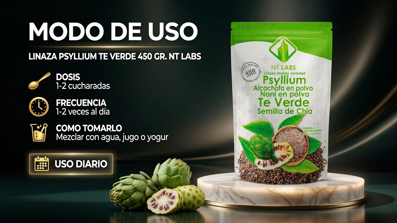 LINAZA PSYLLIUM TE VERDE 450 GR. NT LABS ia_4