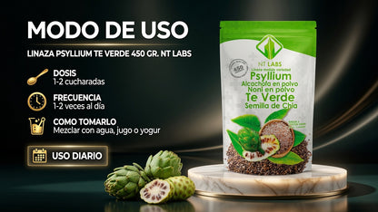 LINAZA PSYLLIUM TE VERDE 450 GR. NT LABS ia_4