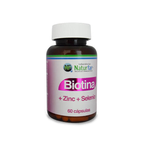 BIOTINA+ZINC+SELENIO X60 CAPS. NATURFAR principal