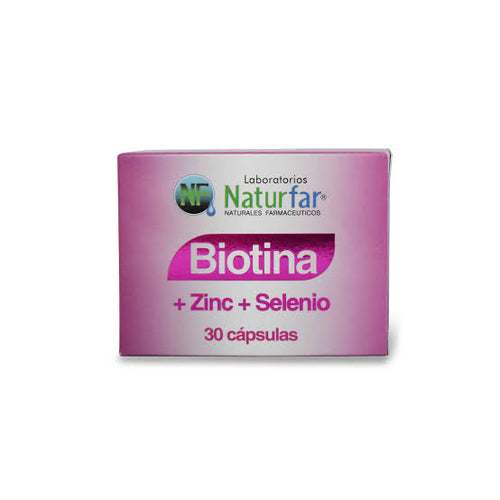 BIOTINA+ZIN+SELENIO BLISTER CAP X30 NATURFAR principal