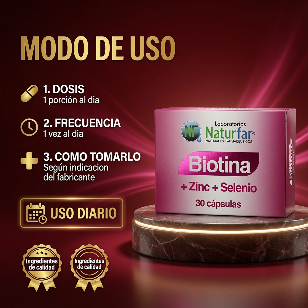BIOTINA+ZIN+SELENIO BLISTER CAP X30 NATURFAR ia_4