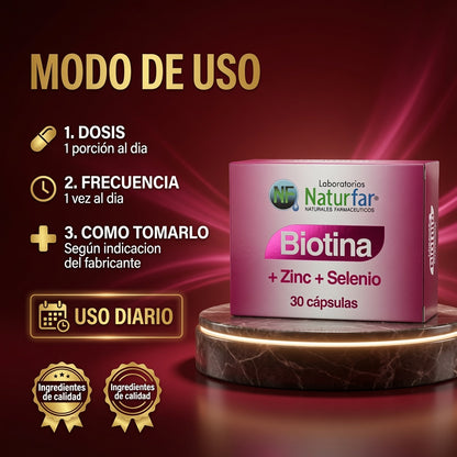 BIOTINA+ZIN+SELENIO BLISTER CAP X30 NATURFAR ia_4