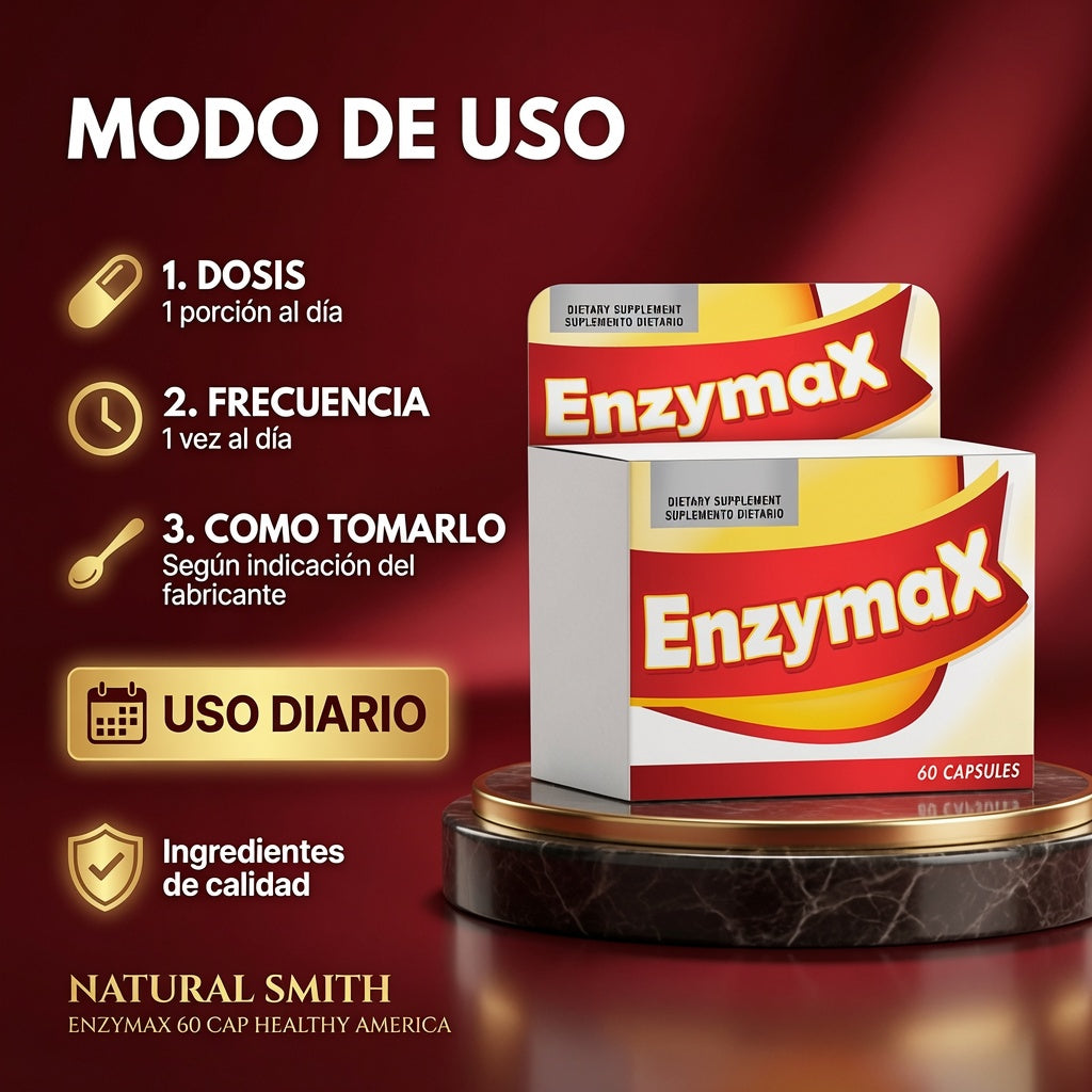 ENZYMAX 60 CAP HEALTHY AMERICA ia_4