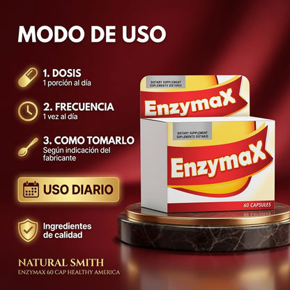 ENZYMAX 60 CAP HEALTHY AMERICA ia_4