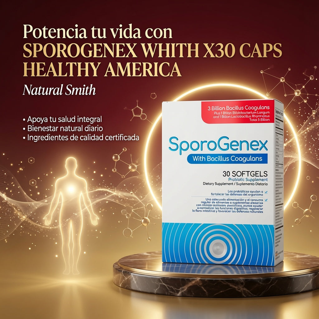 SPOROGENEX WHITH X30 CAPS HEALTHY AMERICA ia_3