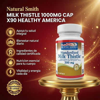 MILK THISTLE 1000MG CAP X90 HEALTHY AMERICA ia_2