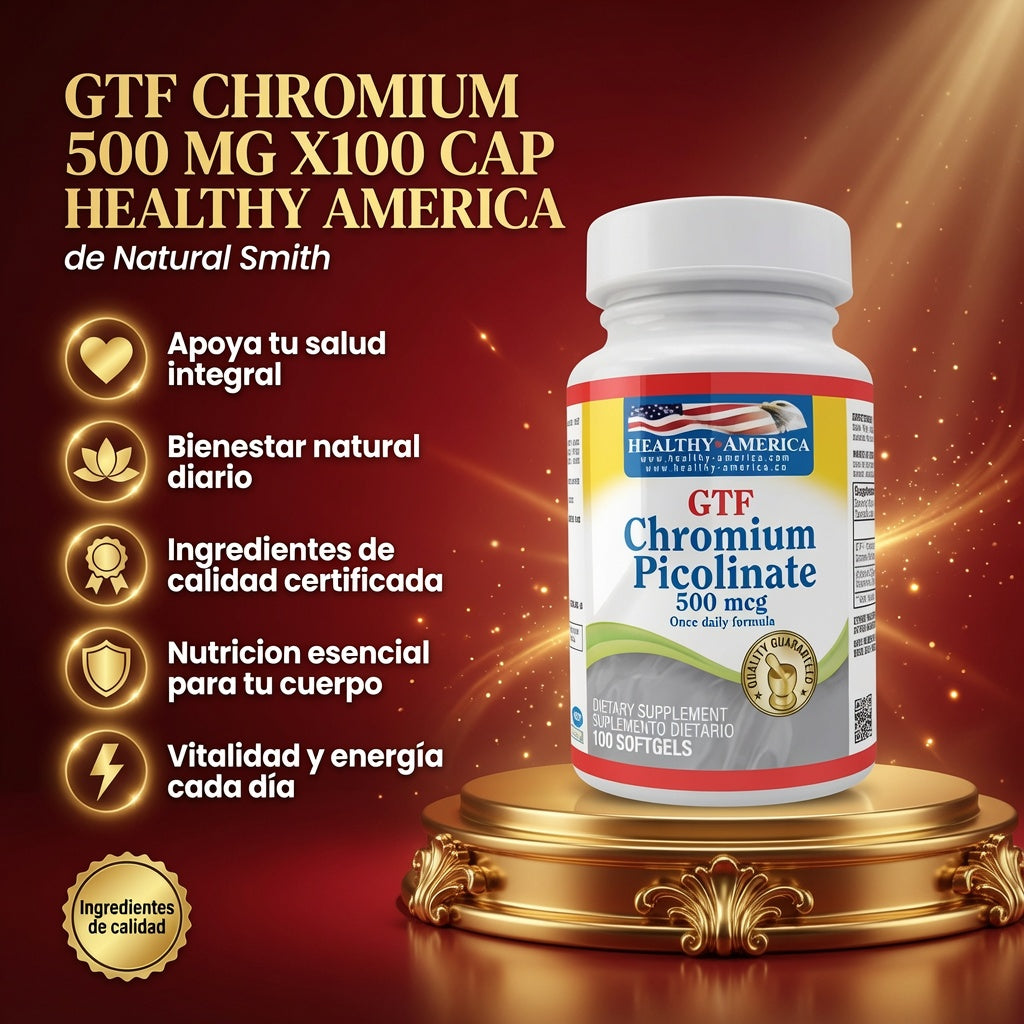 GTF CHROMIUM 500 MG X100 CAP HEALTHY AMERICA ia_2