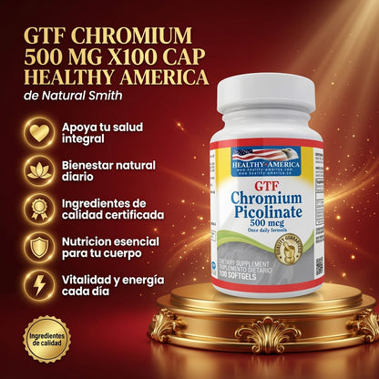 GTF CHROMIUM 500 MG X100 CAP HEALTHY AMERICA ia_2