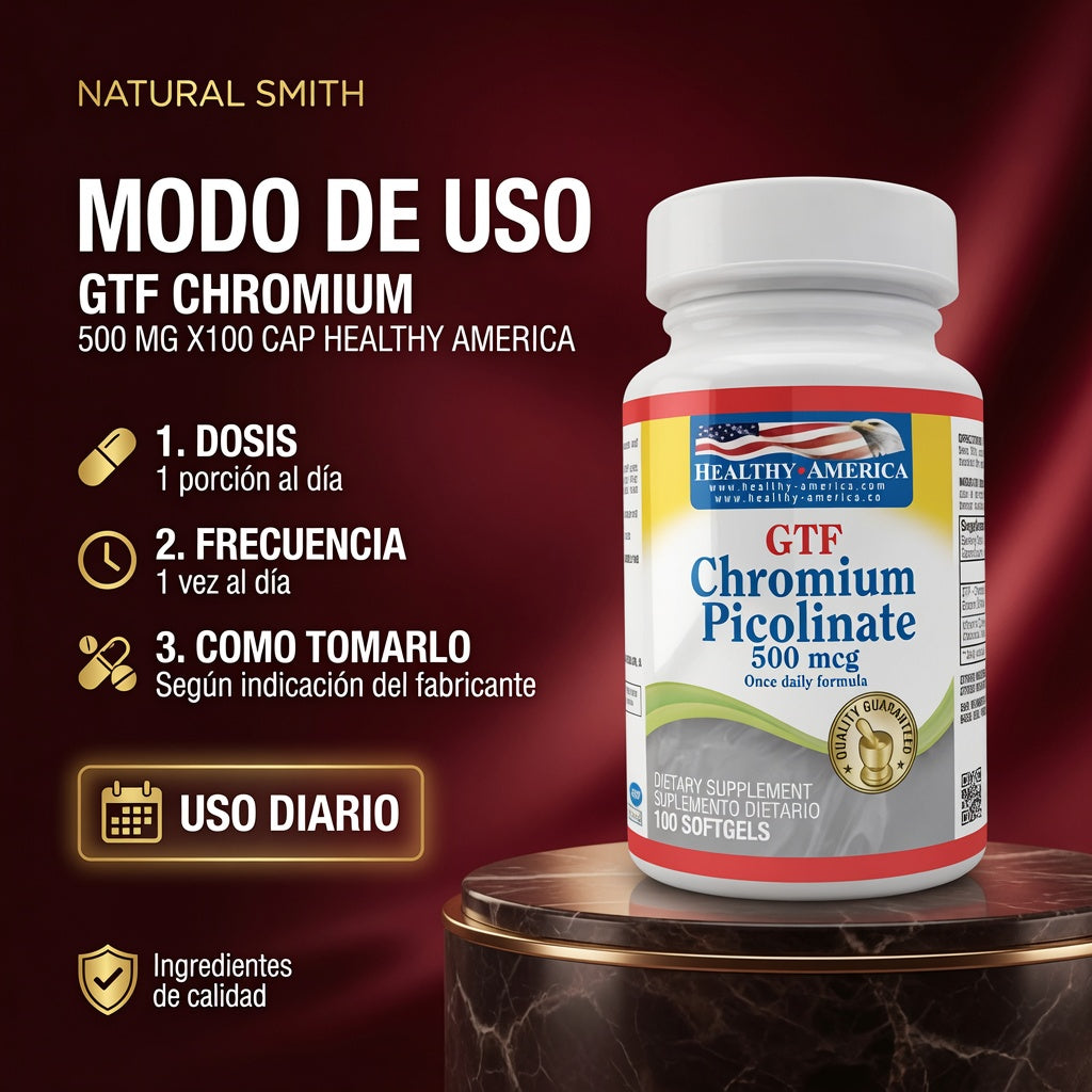 GTF CHROMIUM 500 MG X100 CAP HEALTHY AMERICA ia_4