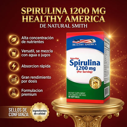 SPIRULINA 1200 MG HEALTHY AMERICA ia_2